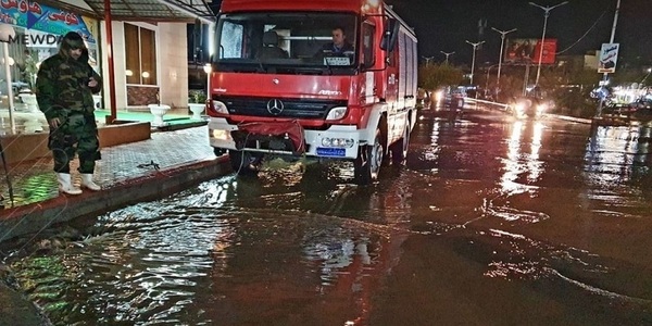بارانە بەلێزمەکەی شاری سلێمانی زیانی لێکەوتەوە