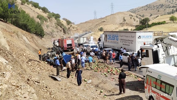 پێنجوێن؛ لە رووداوێکی هاتوچۆدا دووکەس بوونە قوربانی