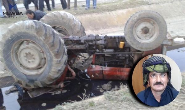 لە ئەنجامی وەرگەڕانی تراکتۆرێک شۆفێرەکەی گیان لەدەستدەدات