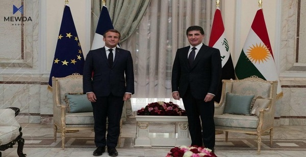 نێچیرڤان بارزانی و ماکرۆن چەند پرسێکی گرنگ تاوتوێ دەکەن
