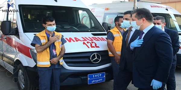 چەند ئۆتۆمبێلێک بۆ تەندروستیی هەڵەبجە دابینکرا