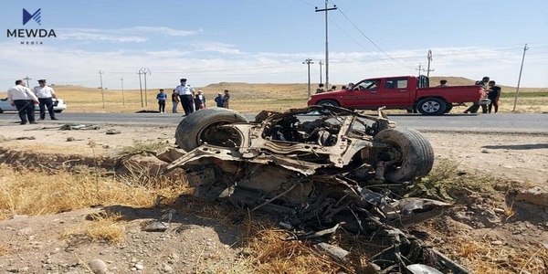لە رووداوێکی هاتوچۆدا دوو کەس گیانیان لەدەستدا