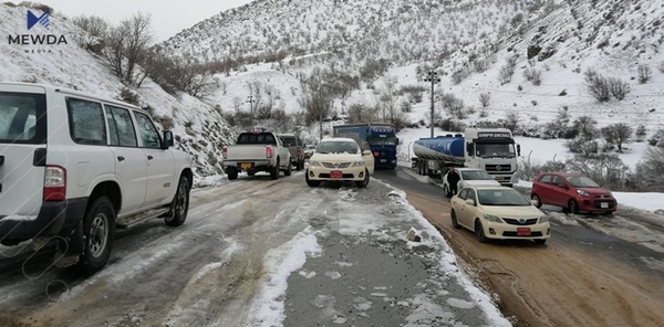 بەفر بارین لەم ناوچەیە دەستیپێکرد