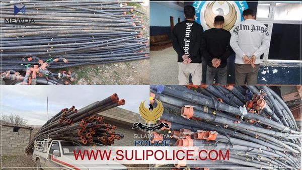 سێ کەس بە تۆمەتی دزیکردن دەستگیرکران