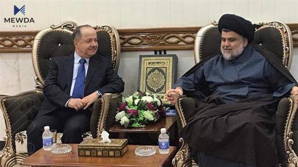 ناوەڕۆکی پەیوەندییە تەلەفۆنییەکەی بارزانی و سەدر ئاشکرادەکرێت