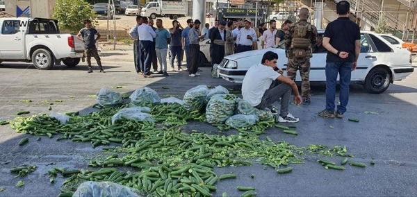 هاوردەی تەماتە و خەیار قەدەغەدەکرێت