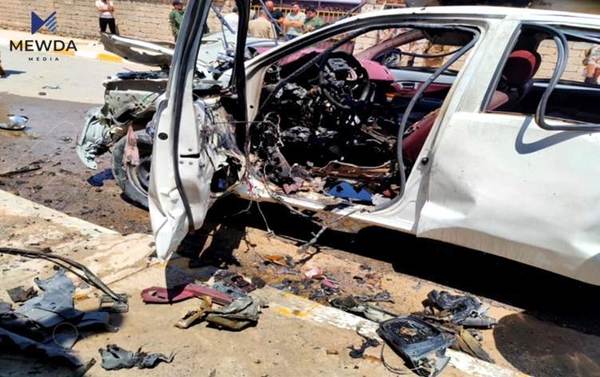 بۆمبێک بە ئۆتۆمبێلی فەرماندەیەکی باڵادا تەقییەوە