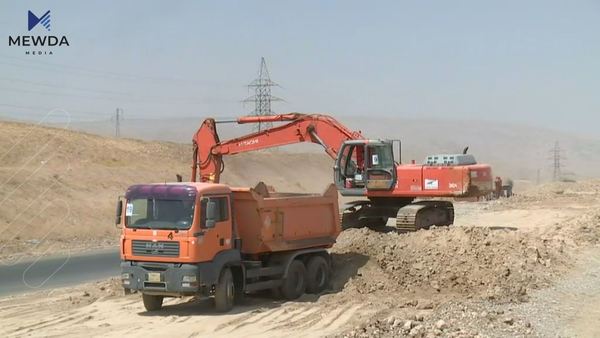 کارکردن پرۆژەی دووسایدکردنی رێگەی کەلار - سلێمانی دەستیپێکردەوە