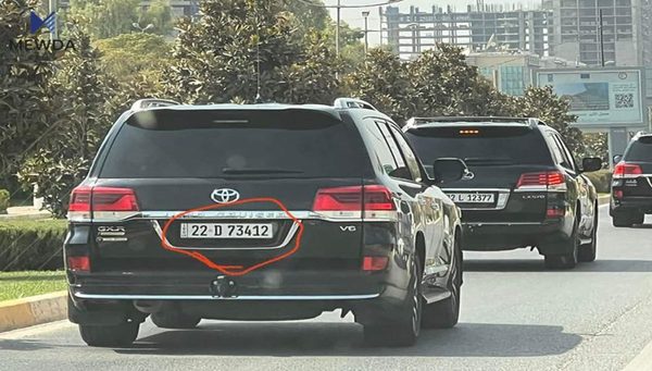 لە هەولێر چوار ئۆتۆمبێل تابلۆکانیان هەمان ژمارەیە