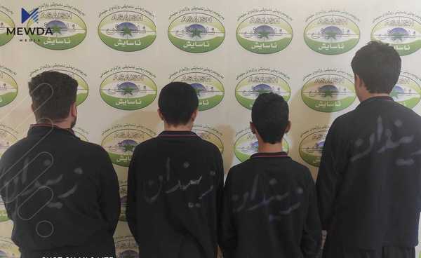 چوار کەس بە تۆمەتی دزیکردن دەستگیرکران