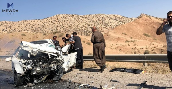 لە رووداوێکی هاتوچۆدا پێنج کەس گیانیان لەدەستدا