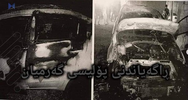 کوڕێک ئۆتۆمبێلەکەی باوکی دەسوتێنێت