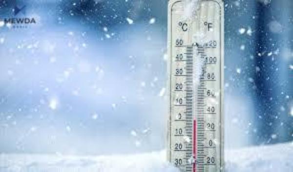  پلەكانی گەرما بۆ پێنج پلە ژێر سفری سەدی دادەبەزێت و بەستن روودەدات