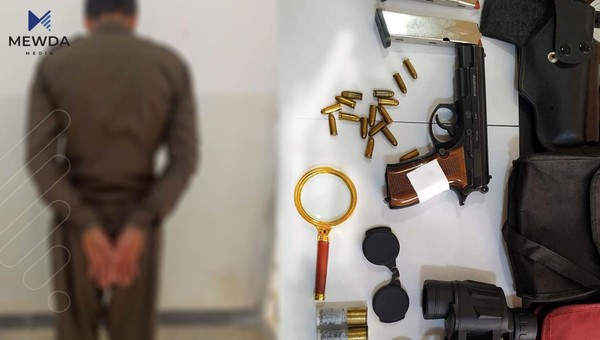 ئەو تۆمەتبارە دەستگیرکرا کە تەقەی لە پۆلیس کرد