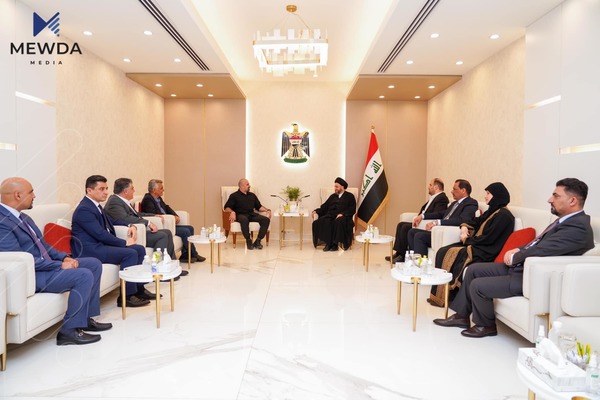 بافڵ جەلال تاڵەبانی و هادی عامری چەند تەوەرێکی گرنگیان تاوتوێکرد