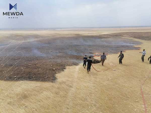 پێنج ناوچەی جیاواز لە کەلار بەهۆی هەورەبروسکەوە ئاگریانگرت