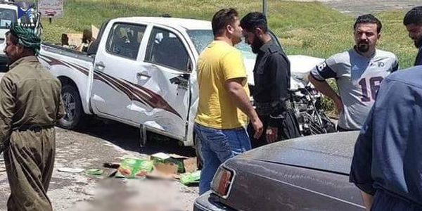 دوو كەس لە رووداوێكی هاتووچۆدا گیانیان سپارد