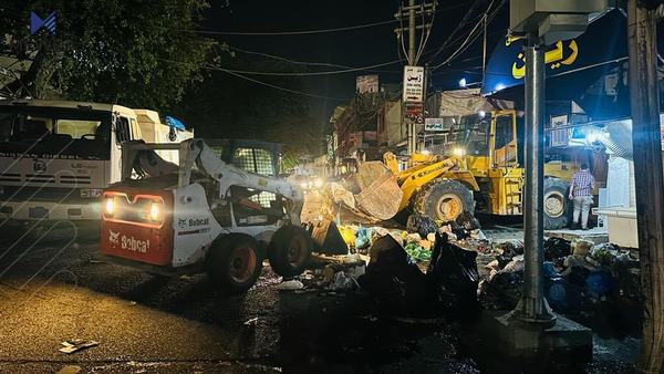 شارەوانی سلێمانی: ناوبازاڕی سلێمانیمان پاککردەوە