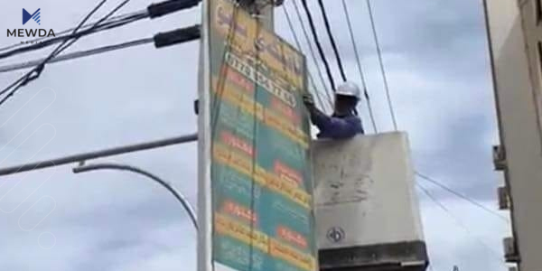 زێدەڕۆیی سەر ستوونەكانی كارەبا لە سلێمانی لادەبرێت