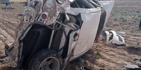 سێ كەس گیانیان سپارد لەئەنجامی وەرگەڕانی ئۆتۆمبێلێك