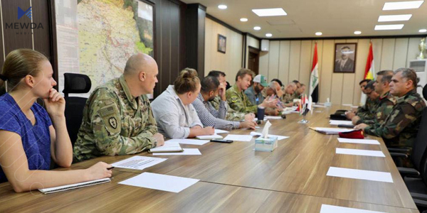 پرسی یەكخستنەوەی هێزەكانی پێشمەرگە لەگەڵ هاوپەیمانان تاوتوێكرا