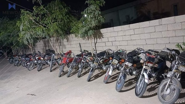 دەستبەسەر سەدان ماتۆڕسکیلی نایاسایدا گیرا