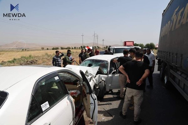 رووداوێکی هاتوچۆ روویدا و هەشت کەس بوونە قوربانی