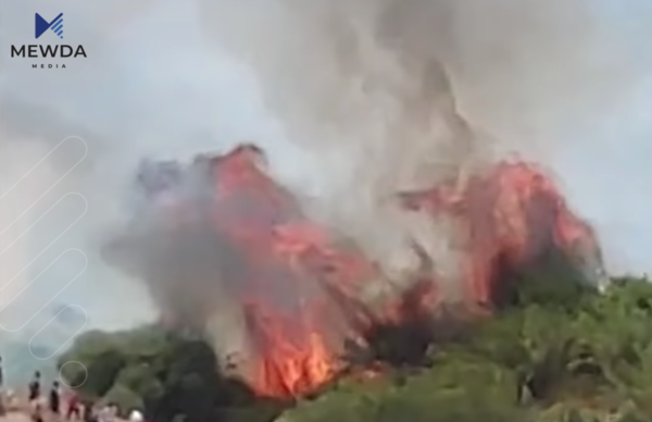 ئاگرێکی گەورە لە هاوینەهەواری باندەوا لە دهۆک کەوتەوە