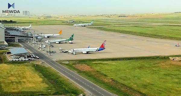 فڕۆكه‌خانه‌ی هه‌ولێر گه‌شته‌كانی راگرت 