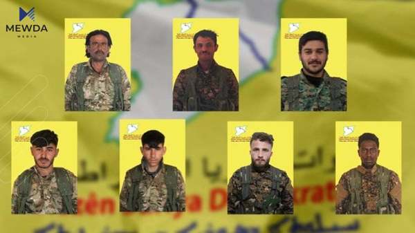 هەسەدە شەهیدبوونی حەوت شەڕڤانی راگەیاند