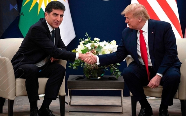 ترەمپ نامەیەکی ئاڕاستەی نێچیرڤان بارزانی کرد